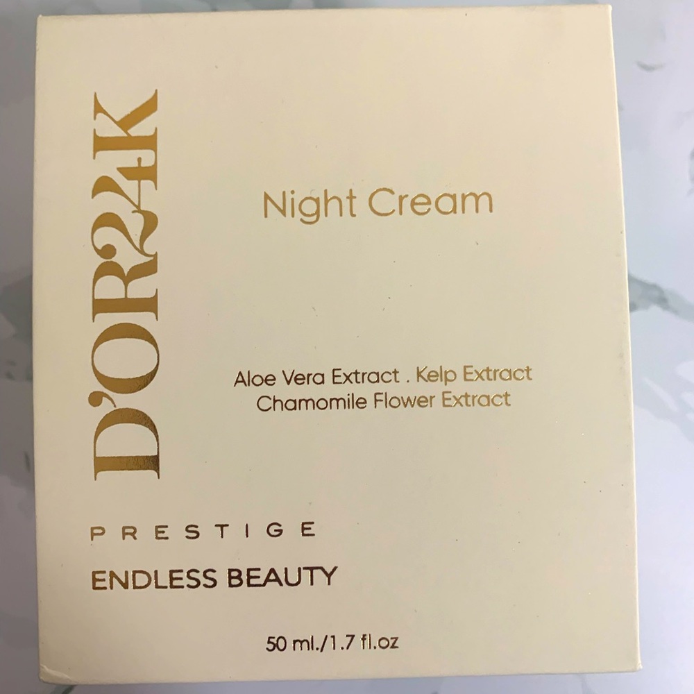 D’OR 24K Prestige Endless Beauty Night Cream, 1.7oz New in Box